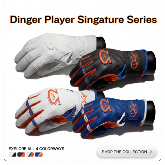 Team Dinger Signature Series Powerstrokz Batting Gloves